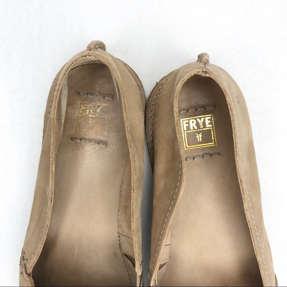 FRYE Milly A-Line Tan Flats - Picture 4 of 8